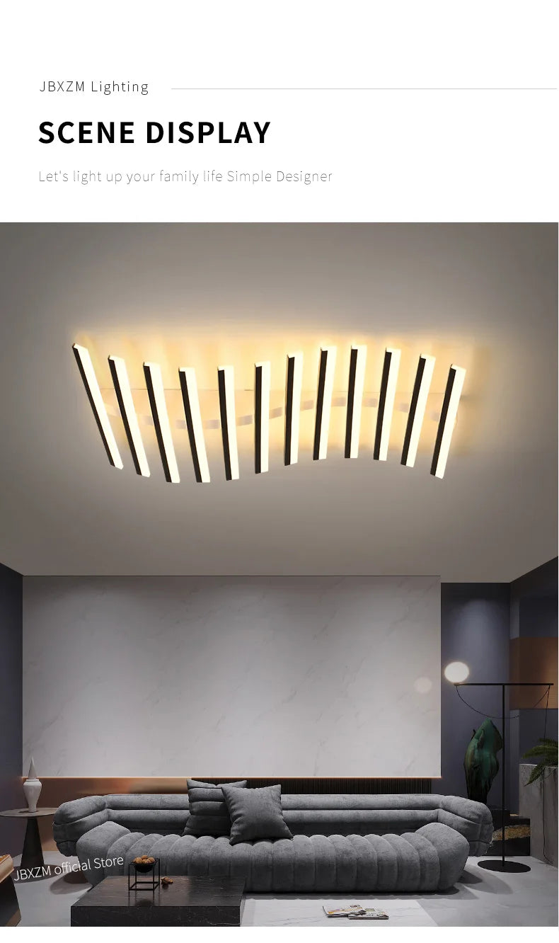Modern Living Room Lamps Ceiling Light Interior Decoration for Home House LED Lamps for Bedrooms Linear Ceiling Light Home Lamp