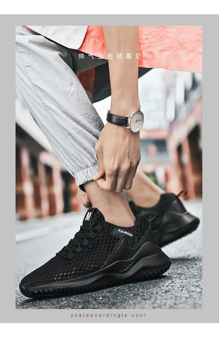2026 Summer Men's Loafers Walking Mesh Breathable Summer Comfortable Casual Shoes Sneakers Zapatillas Hombre Men Running shoes