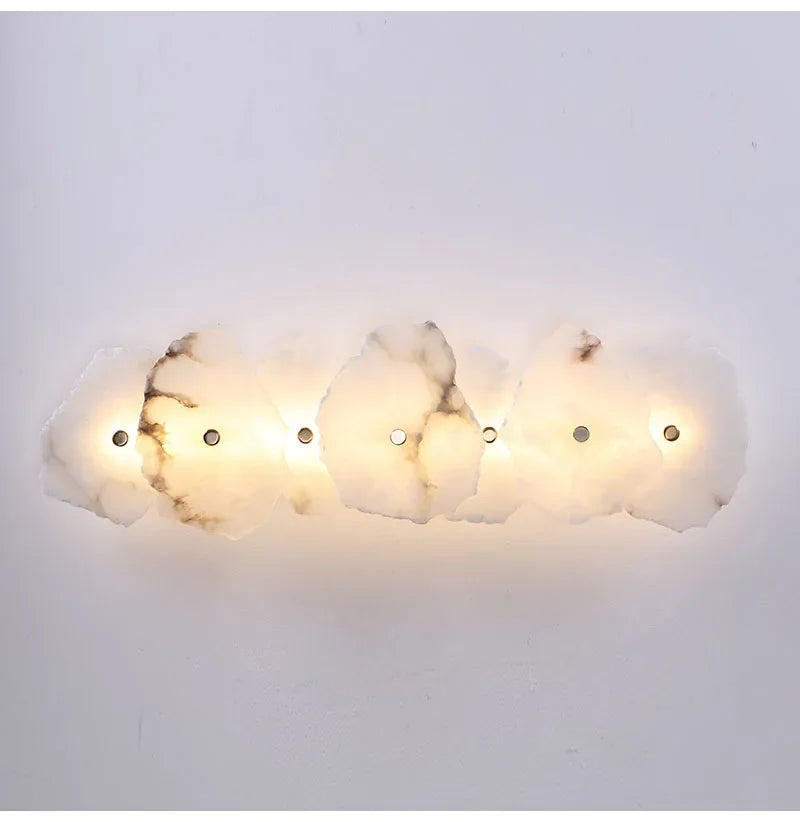 Modern Light Luxury Marble Wall Lamp Bedroom Bedside Tv Background Aisle Corridor Lighting