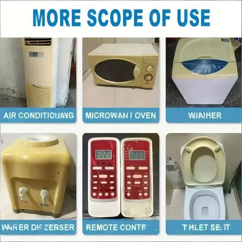 Plastic Yellowing Remover Scratch Repair - Appliances AC Units Fridge Toilet Back To White Gloss Long-Lasting Polish Clean Care*