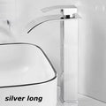 Waterfall Wash Basin Stainless Steel High And Low Faucet Black Hot And Cold Toilet Wash Basin Bathroom