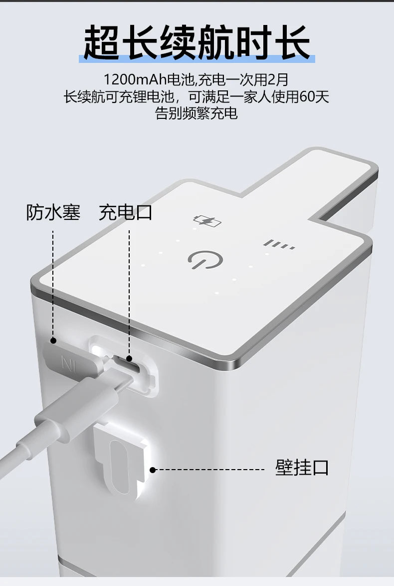 Automatic Inductive Soap Dispenser Foam Washing Dispensers 400ML Smart Hand Washing Soap Distributor PX5 Waterproof White Black
