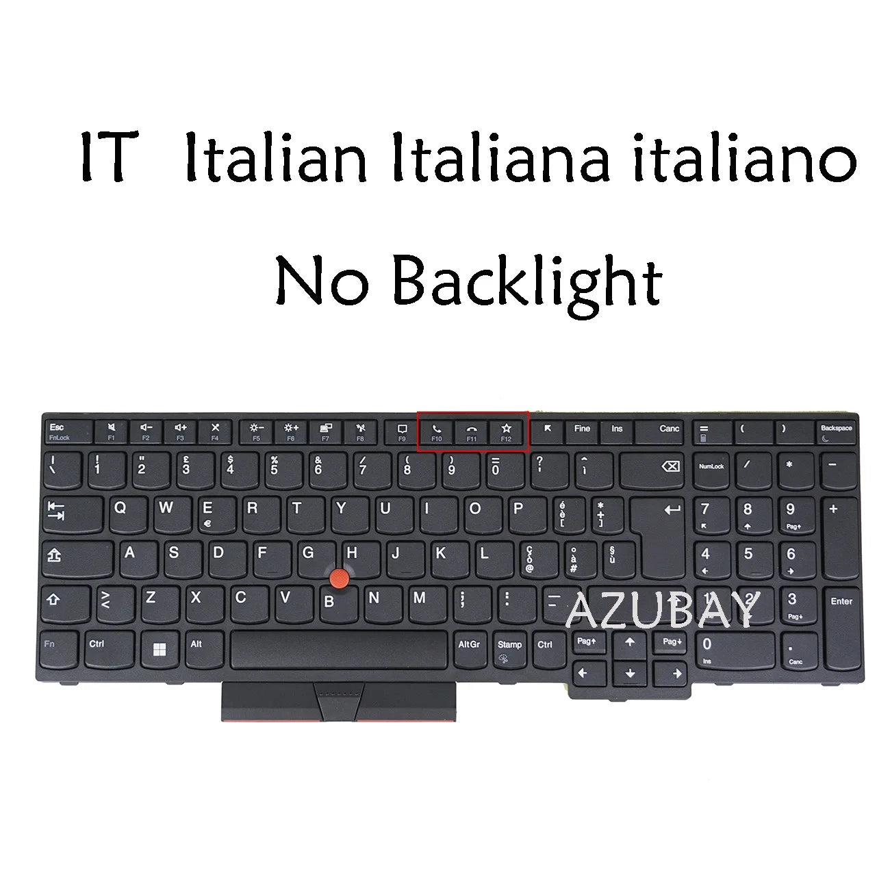 Italian Laptop Keyboard For Lenovo ThinkPad T15 Gen 1 20S6 20S7, P15s Gen 1 20T4 20T5, T15 Gen 2 20W4 20W5, P15s Gen 2 20W6 20W7