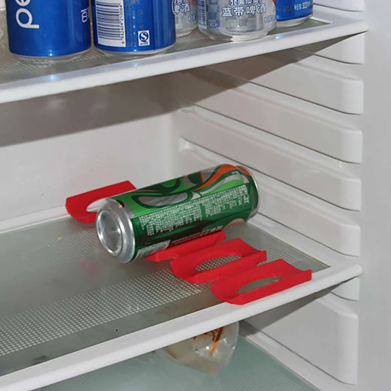 1/2PCS Silicone Fridge Can Beer Wine Bottle Rack Holder Mat Stacking Tidy Tool Kitchen Gadgets Silicone Can Holder Mat Organizer