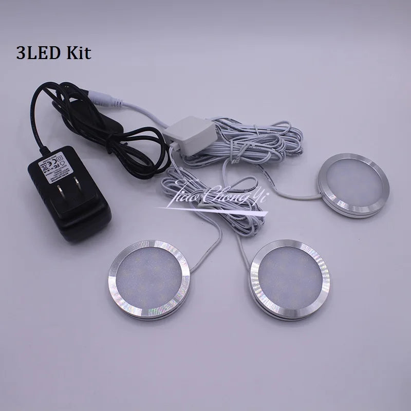 LED cabinet light 2W with DC 12V power adapter indoor lighting for under kitchen cabinet Home wardrobe Showcase lamp decor