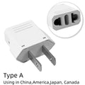 US Travel Electrical Socket EU To US Power Adapter American European Australia US AU EU Euro AC Plug Converter Outlet Socket