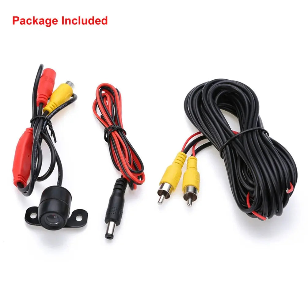 Car high-definition camera, large-angle waterproof CMOS car rear/front/side view reversing camera, rear pull-out camera