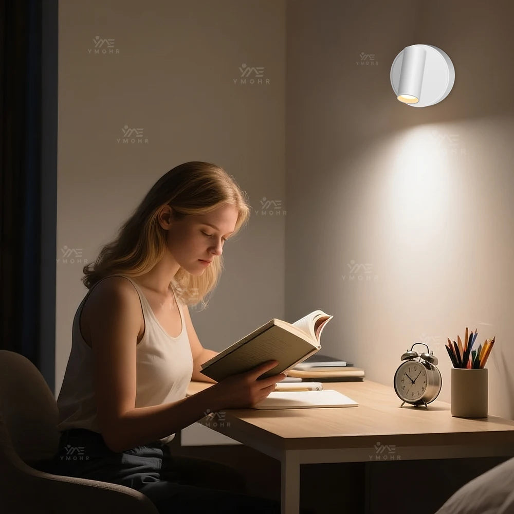 Dual Intelligent Control LED Light Magnetic USB Rechargeable Wall Lights Spotlight Stepless Dimmable Corridor Lamp Bedside Lamp