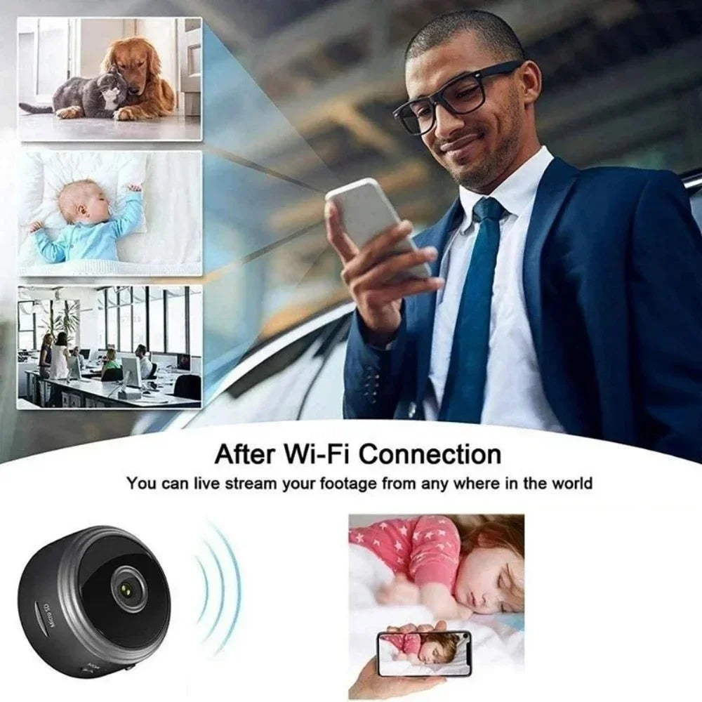 A9 WiFi Security Camera Wireless Surveillance Camcorder Infrared Night Vision Motion Detection Remote Video Monitor Smart Home