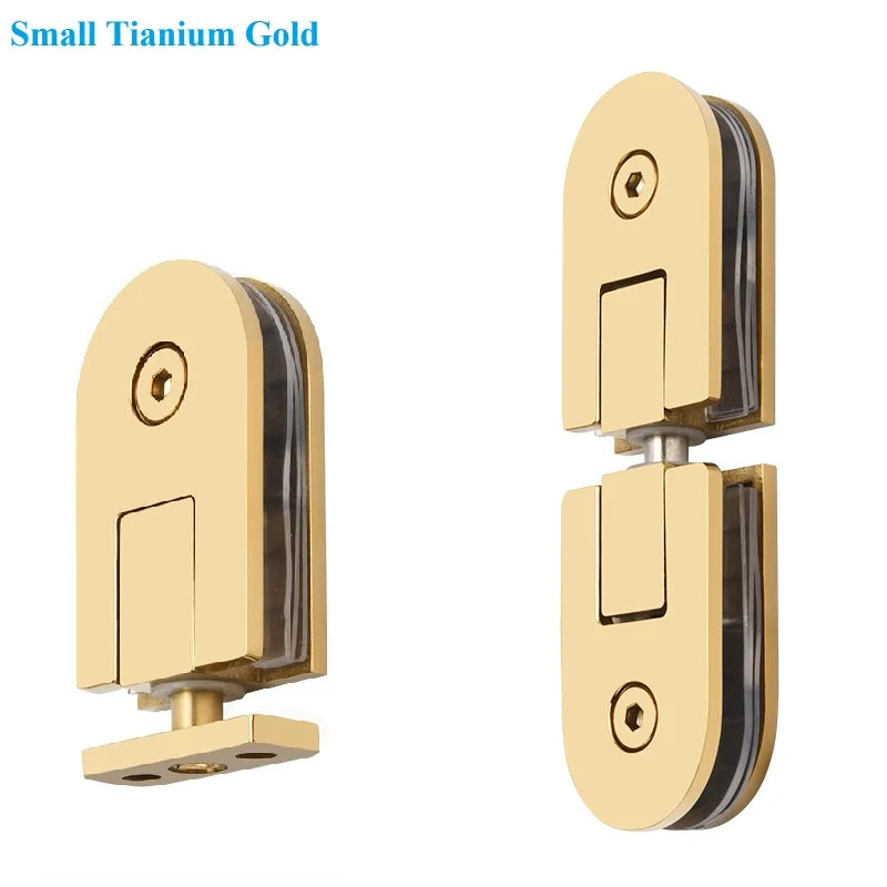 1Pair SUS304 Framless Glass Door Pivot Hinge For Shower Enclosure Commercial Entry Cubicle