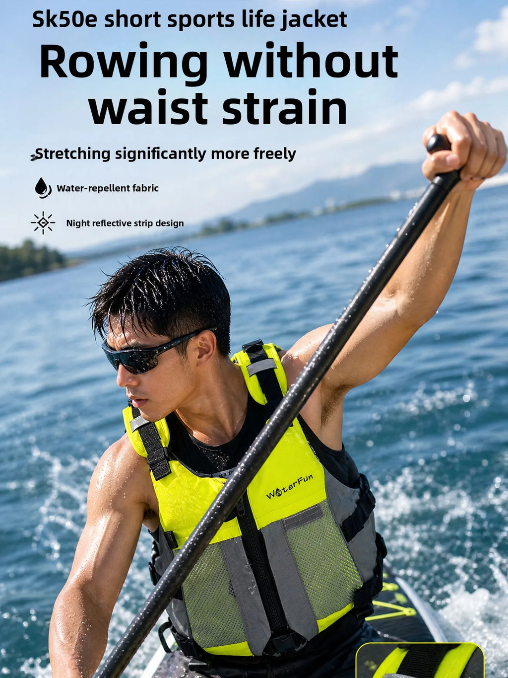 WaterFun SUP Paddleboard Kayak Life Jacket High Buoyancy Water Sports Safety Vest