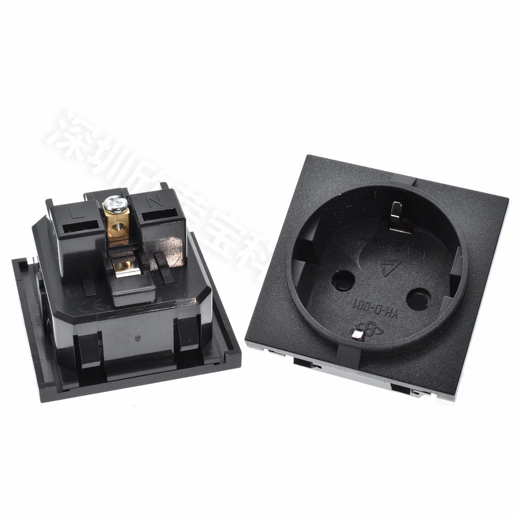 Europe socket embedded industrial outlet Inverter output socket EU universal electrical Russia,South Korea AC power connector16A