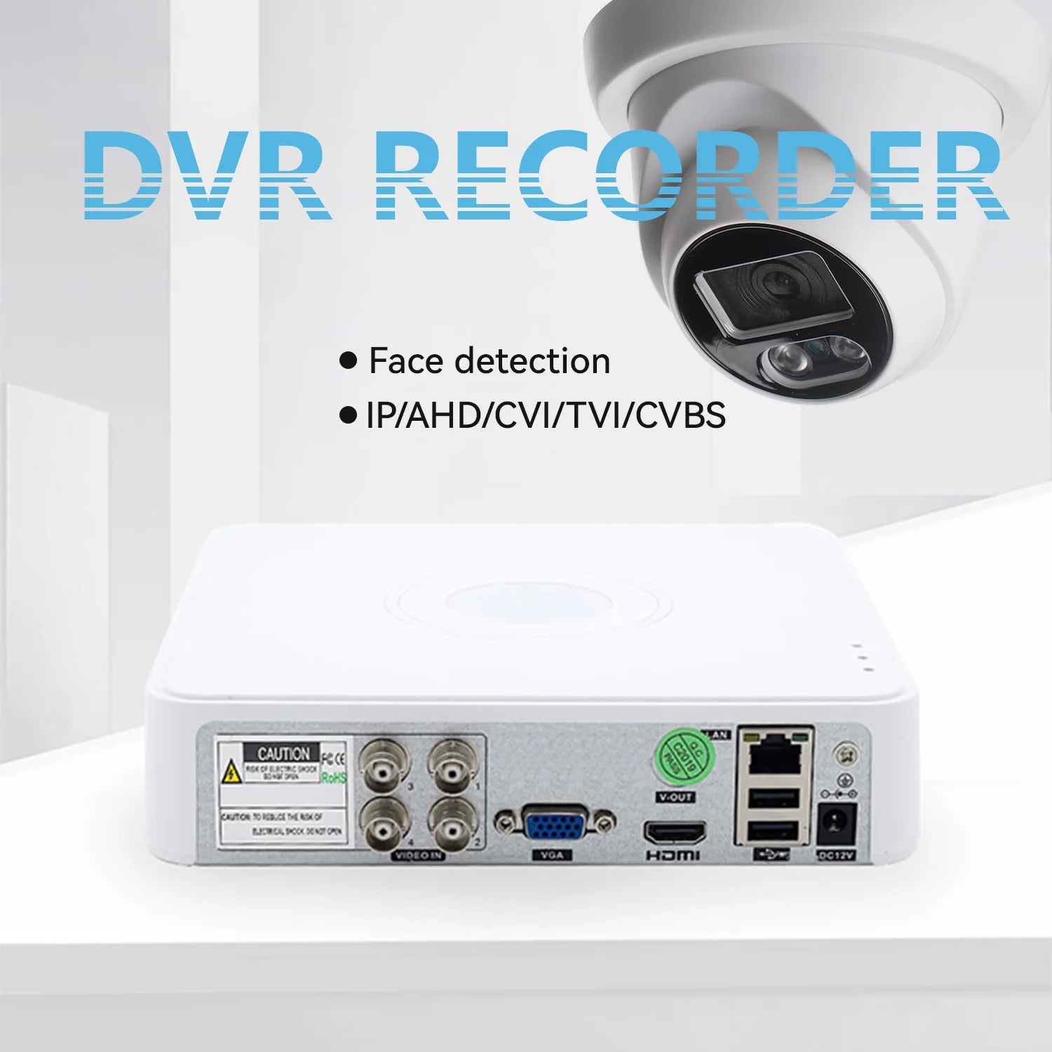 5MP 4-in-1 AHD/TVI/CVI/CVBS HD Analog Camera 10-15m IR&Weatherproof With DIP Switch Switching Video Outdoor Dome Security Camera