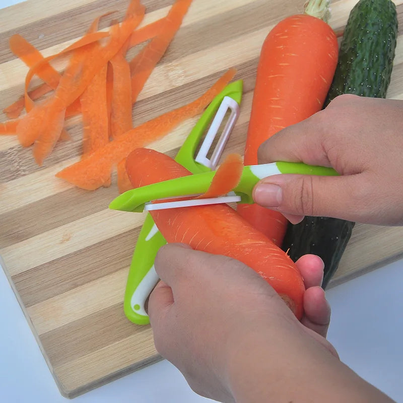 1pc Stainless Steel Carrot Potato Peeler Anti-slip Fruits Vegetables Slicer Cutter Hand Tool Kitchen Gadgets