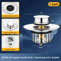 Universal Pop-up Bathtub Stopper Rustproof Anti-clogging Bathtub Drain Stopper Sturdy Drain Protector Drain Plug