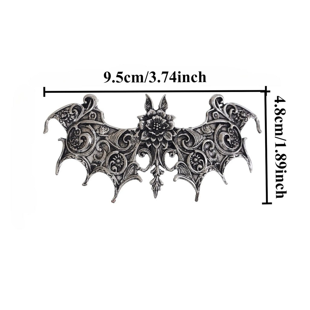 1pc Viking Retro Gothic Bat Women's Hair Clip Personalized Fashion Multi functional Party Hair Accessories Perfect Gift Choice