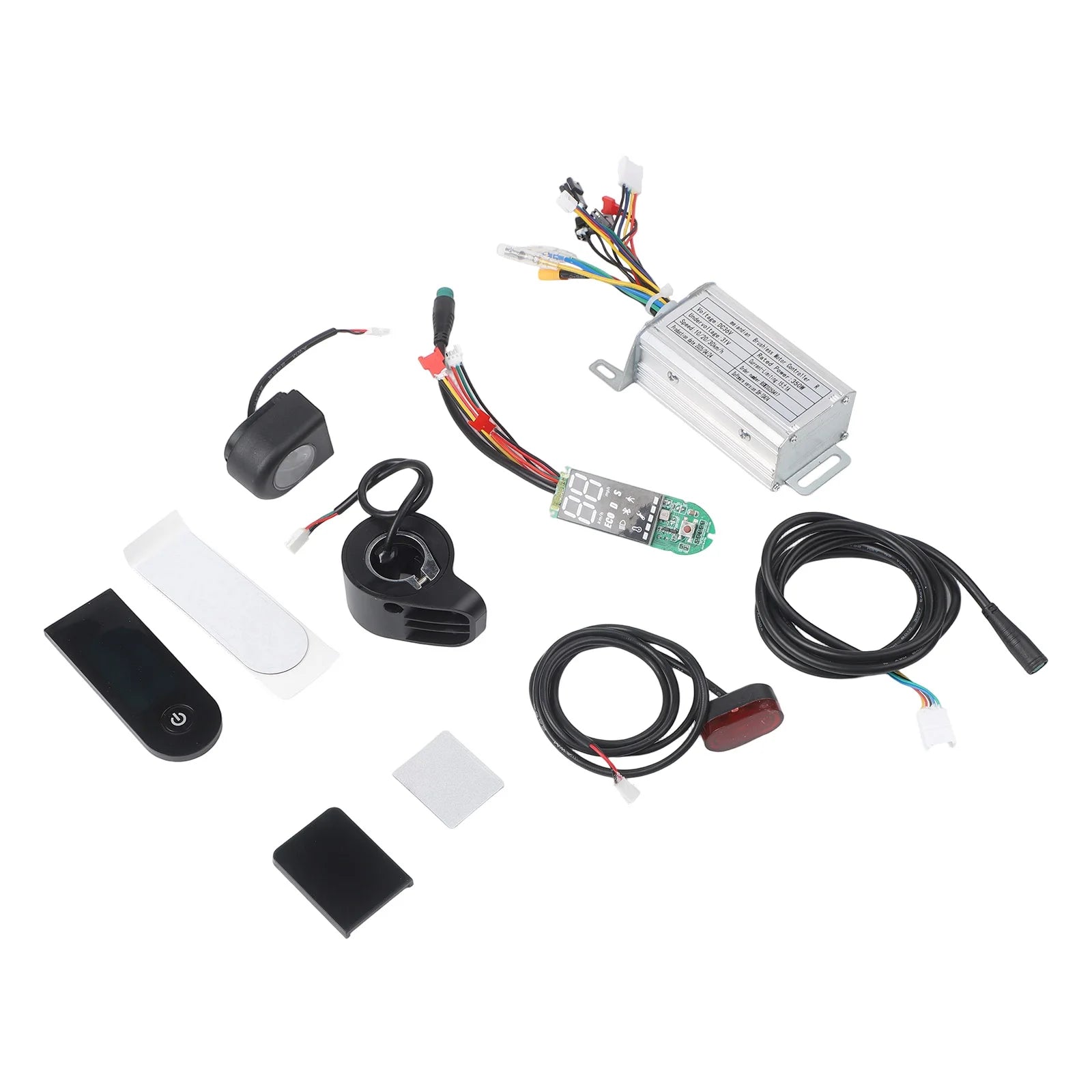 Electric Scooter Motor Controller Kit 36V 350W Accelerator Headlights Taillights Handbrake For E-Scooter Kickscooter Accessories