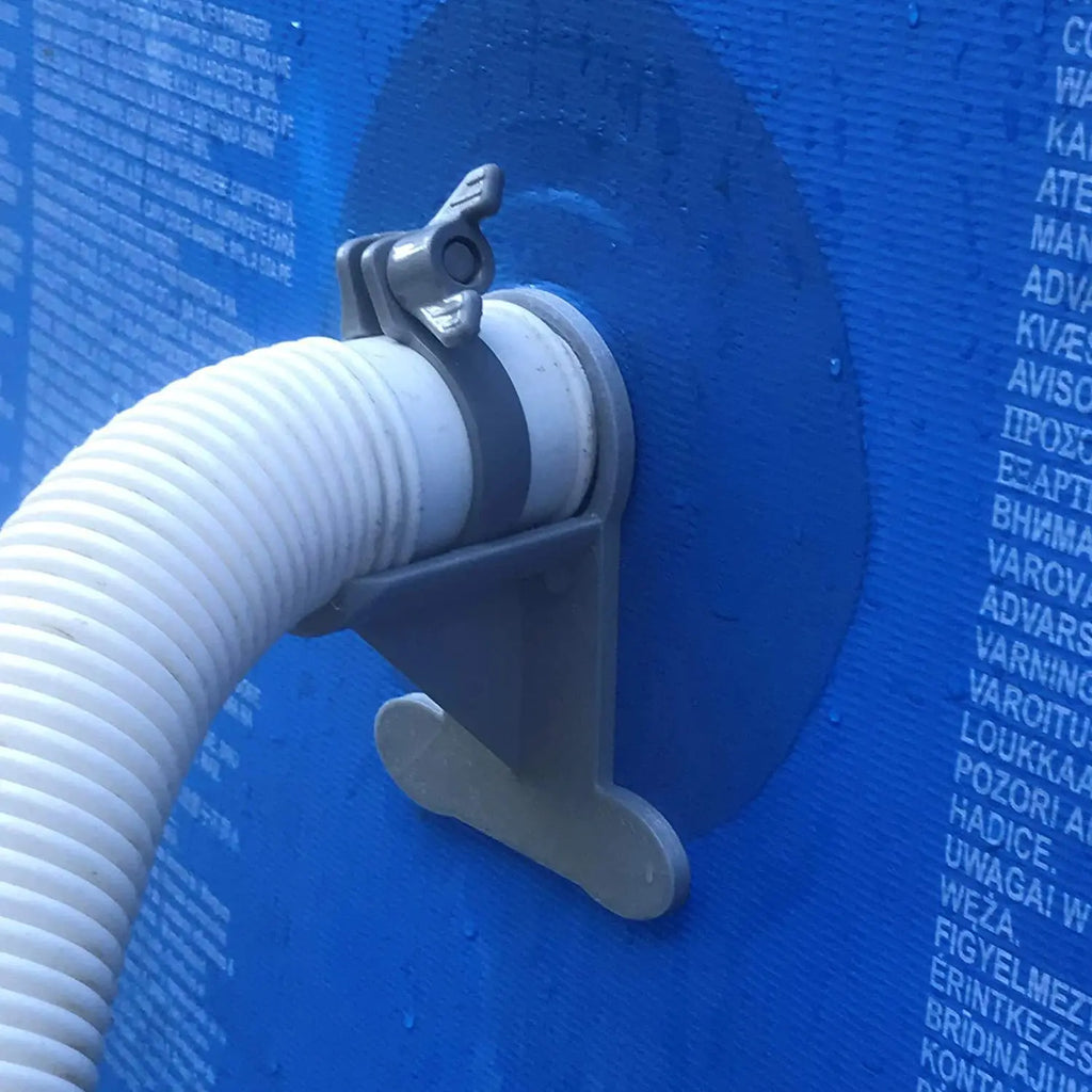 Swimming Pool Pipe Holder Mount Supports Pipes 30-38mm for Intex Bestway Ground Hose Outlet with Cable Tie Piscinas Kids Adults