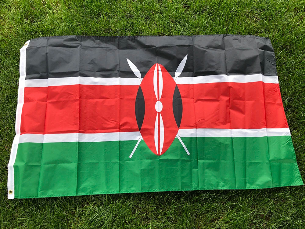 SKY FLAG Kenya Flag 90x150cm High Quality Polyester Standard Hanging Ken Ke Kenya Flag For Decoration