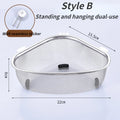 Kitchen Sink Drain Basket Stainless Steel Triangle Food Vegetables Peel Egg Filter Storage Organizer Kitchen Shelf Rack Drainier