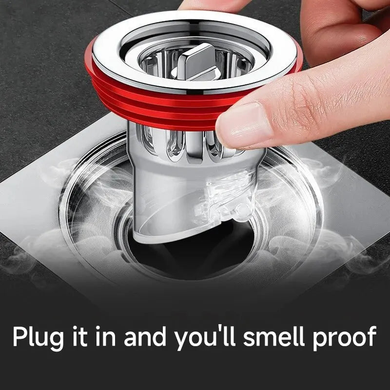 Odor Proof Floor Drain Valve-Sewer Core Backflow Preventer Shower Floor Drain Plug for Kitchen Bathroom Toilet Sewer