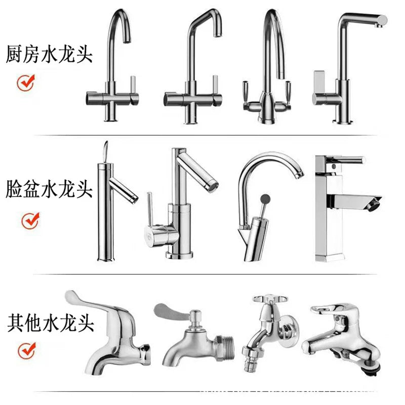 Kitchen gadgets 2/3 Mode Faucet 360 Degree Rotation Filter Extension Tube Shower Water Saving Tap Universal Kitchen Accessories