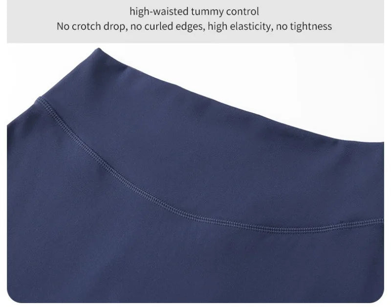 2026 C-B Women High Waist V Back Scrunch Straight Leg Yoga Pants Naked Feel Tummy Control Stretch Gym Pilates Sports Trousers