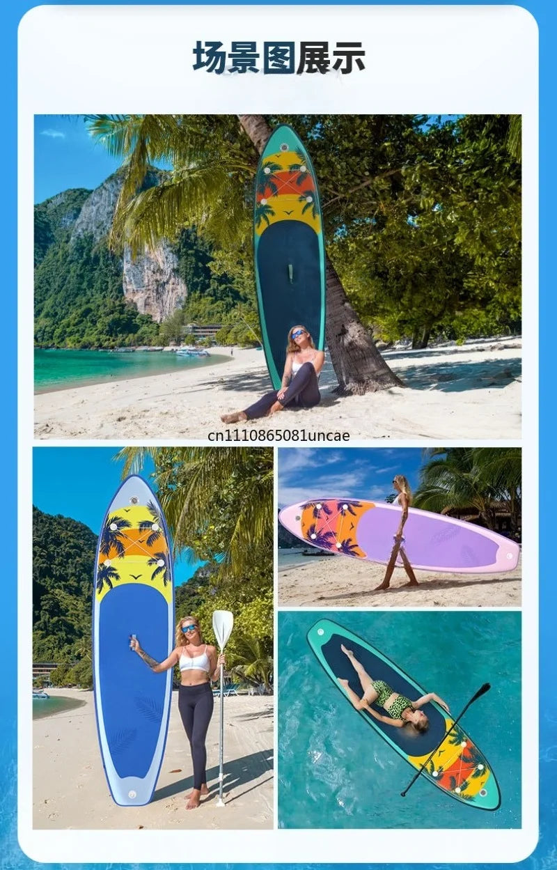 Inflatable Stand Up Paddle Board SUP Beginner Water Surfing Skid Board Outdoor Water Sports Equipment