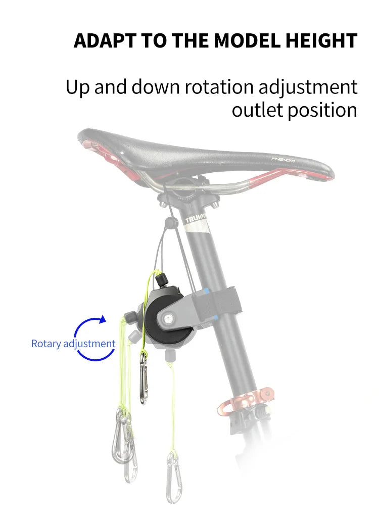 Extendable Bike Trailer - Adult-Accompanied Cycling Elastic Trailer System, TrailerCompatible with Mountain/Road/Electric Bikes,
