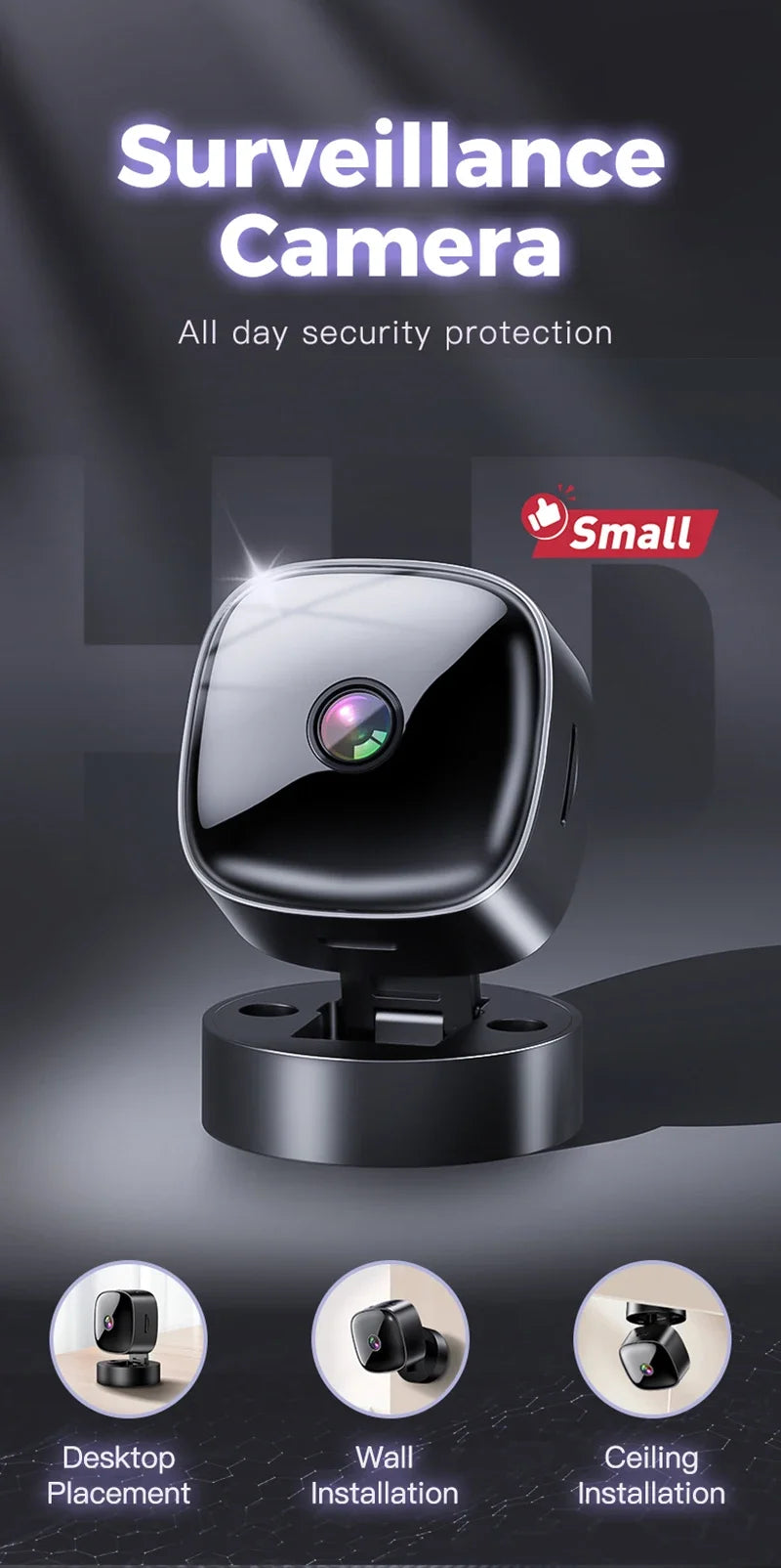 HD 4K Mini Camera Wifi Camera Wireless Security Protection Remote Monitor Camcorders Video Surveillance Home Smart Camera 2026