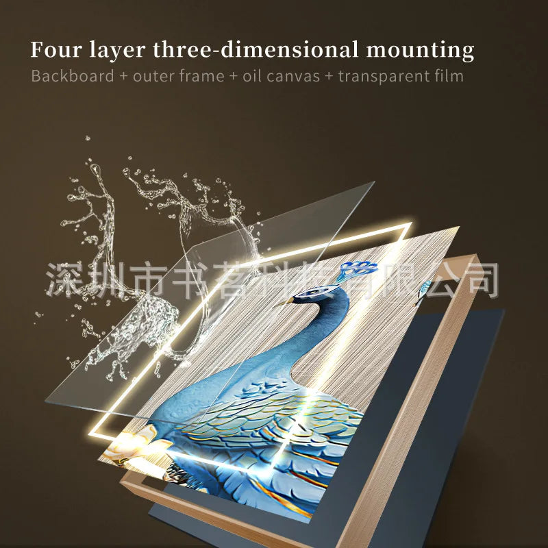 Corridor Decoration Painting Modern Light Luxury Creative Simplicity Landscape Arch Wall Painting Crystal Porcelain Painting