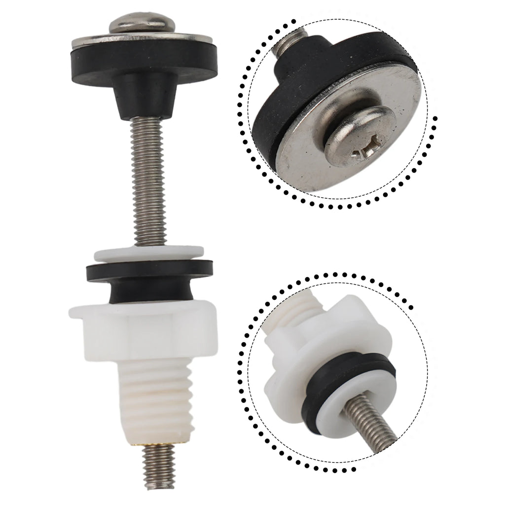 2PCS Tank Bolt M6 Bolts Rubber Toilet Cistern To Toilet Pan Fixing Fitting Sealing Kit Close Coupling Bolts Bathroom Accessories