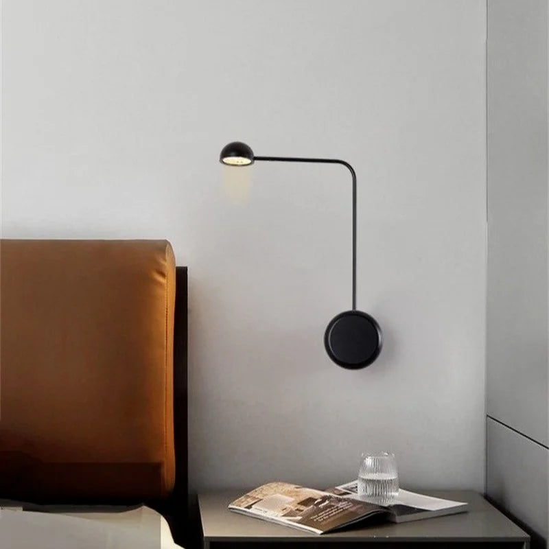 Postmodern Wall Lamp Iron Line Lamp Modern minimalist wall light Bedroom  Background Wall Restaurant Bar wall metal decor light