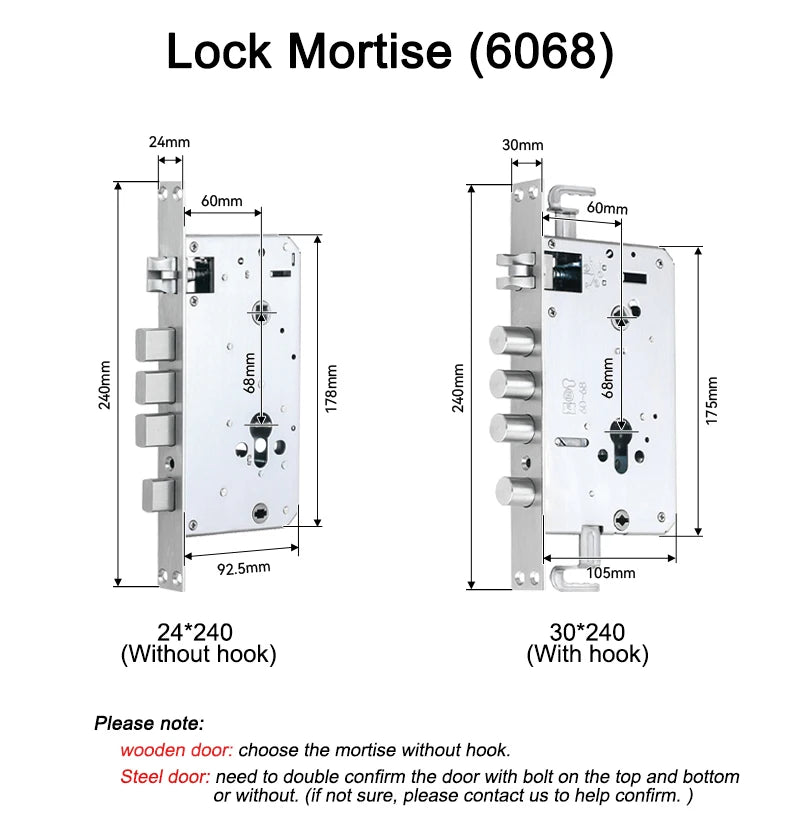Full Automatic TTLOCK APP 3D Face Recognition Smart Door Lock Fingerprint Password  6068 Combination Digital Door locks