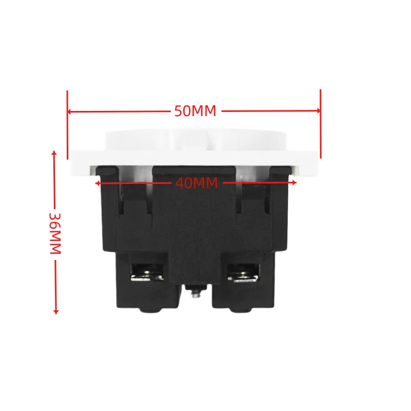 EU socket schuko black eu socket 16a power extension wall socket european germany korean European standard power socket E-08 4.8