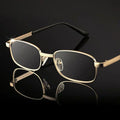 Design Reading Glasses for Men and Women Full-frame Alloy Clear HD Lens Presbyopia Eyeglasses Impact Scratch Resistant 0 To +4.0