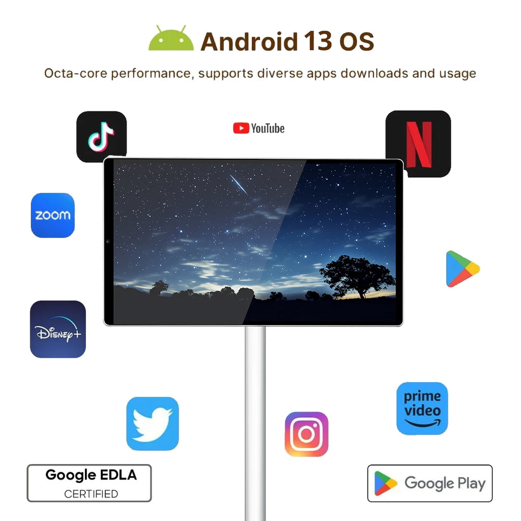 Wholesale Price 21.5 Inch Internet Tv Build In 5 Hours Battery Interactive Smart Led Tv Smart Tv With Ips Touch Screen