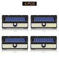190led Solar Led Light Outdoor Garden Decoration Wall Lamp With 4 Mode IP65 Waterproof Solar Motion Sensor Light For Yard Door