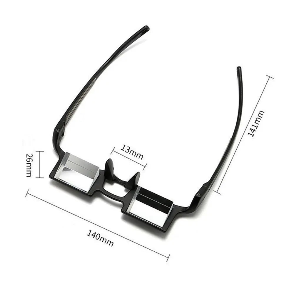 Reading Glasses Mirror Ultra-light Lazy Refractor Glasses Lying Down Watching TV Horizontal Reading Mirror HD Protective Glasses