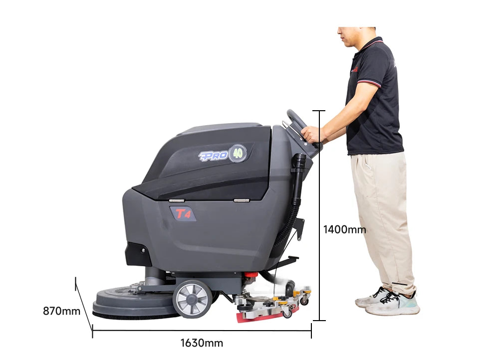Top Rated T4B Hand Push Floor Scrubber | Industrial Commercial Floor Washing Machine from China Supplier