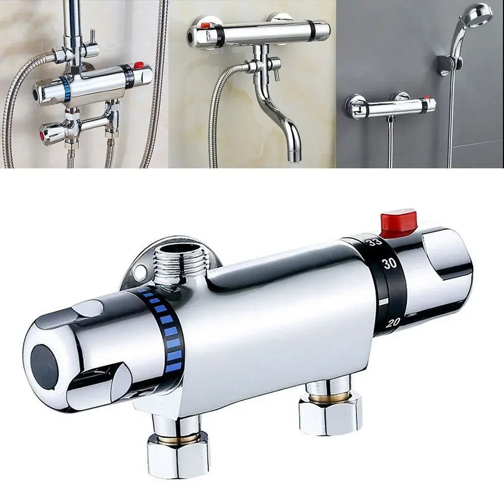 Home 1/2" Outlet Shower Valve Bathroom Accessories Exposed Bar Shower Mixer Bathroom Faucet Valve Tap