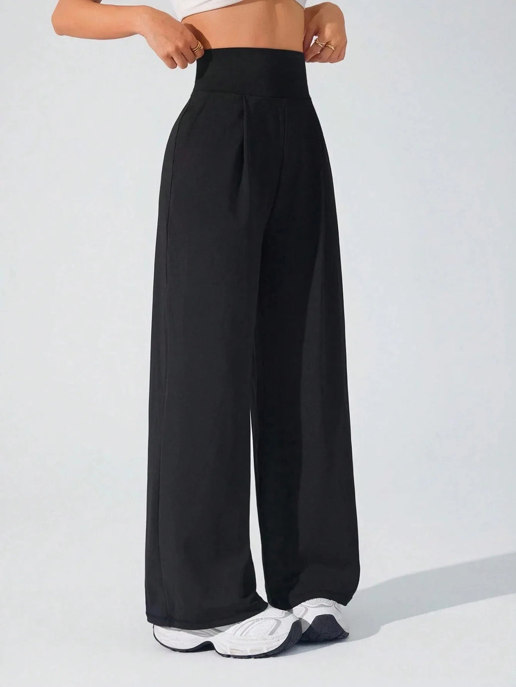 High Waist Straight Leg Yoga Pants Women Spring Summer Wide Leg Naked Feel GYM Leggings Woman Soft Pilates Running Sport Trouser