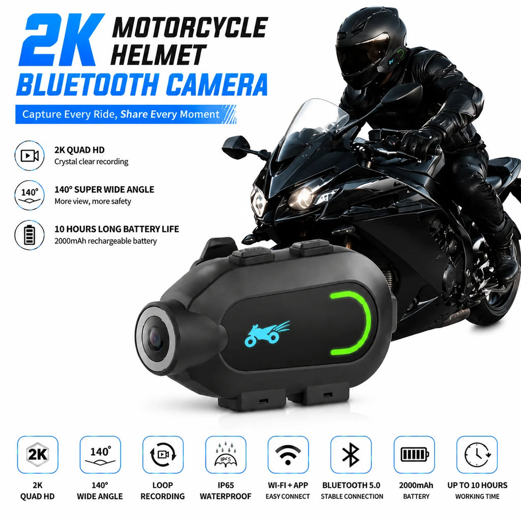 Action Camera - 1080P HD 30FPS Video, 9 Hour Battery, Waterproof, 300 Degree Rotating Lens, Streaming, Dashcam, Low Light Film.