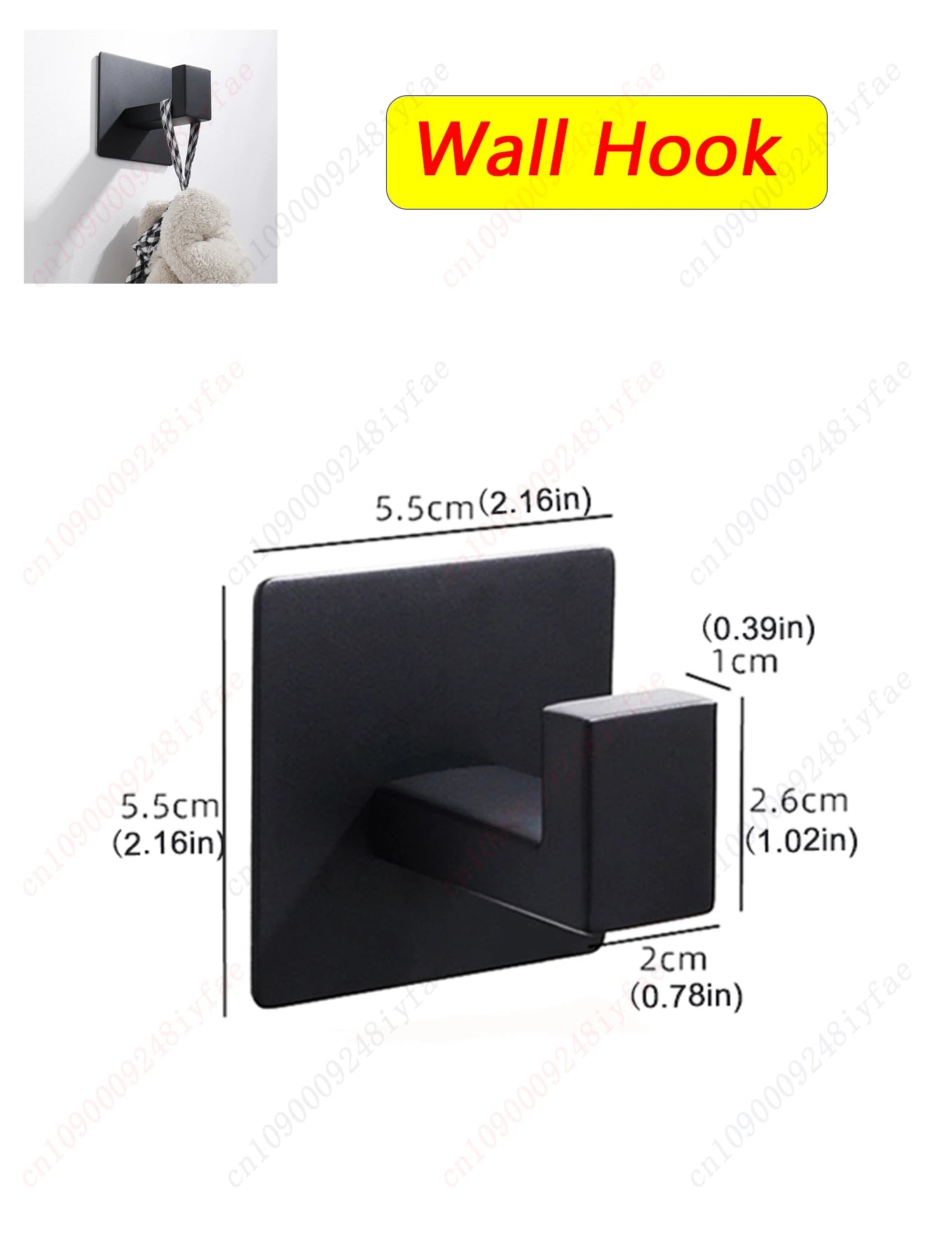 1-5PCS Towel Holder Bathroom Towel Bar Hanger Toilet Paper Holder Dispenser Wall Hooks Robe Key Hooks Hardware Accessories Set