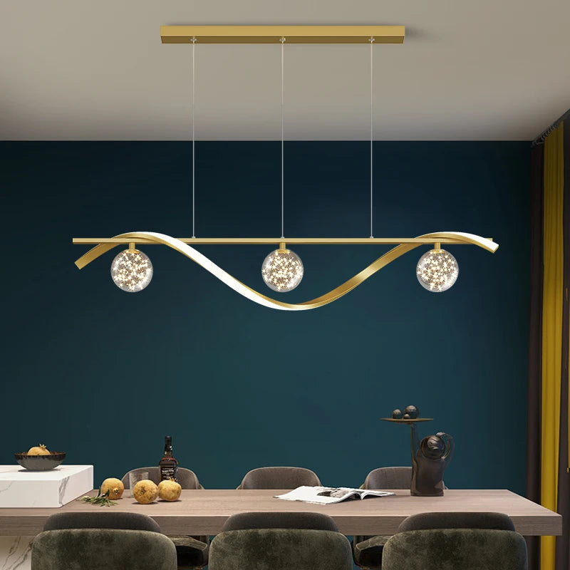 New Luxury LED babysbreath Modern Ceiling Hanging Lamp lustre for Living Dining Room Pendant Lights Fixtures suspension