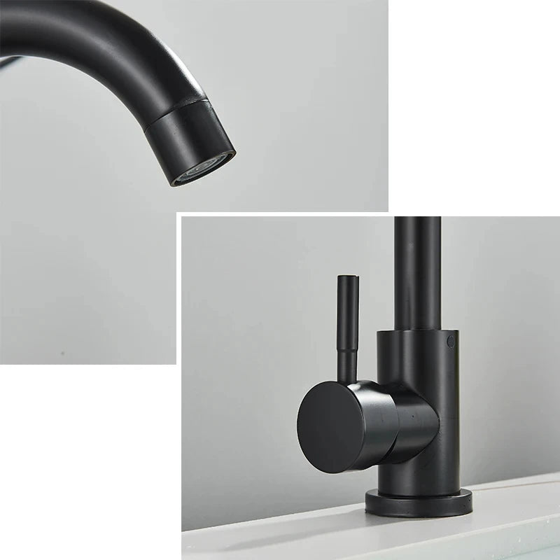 304 stainless steel bathroom basin faucet hot and cold wash mixer faucet 360 rotating sink faucet bathroom single handle faucet