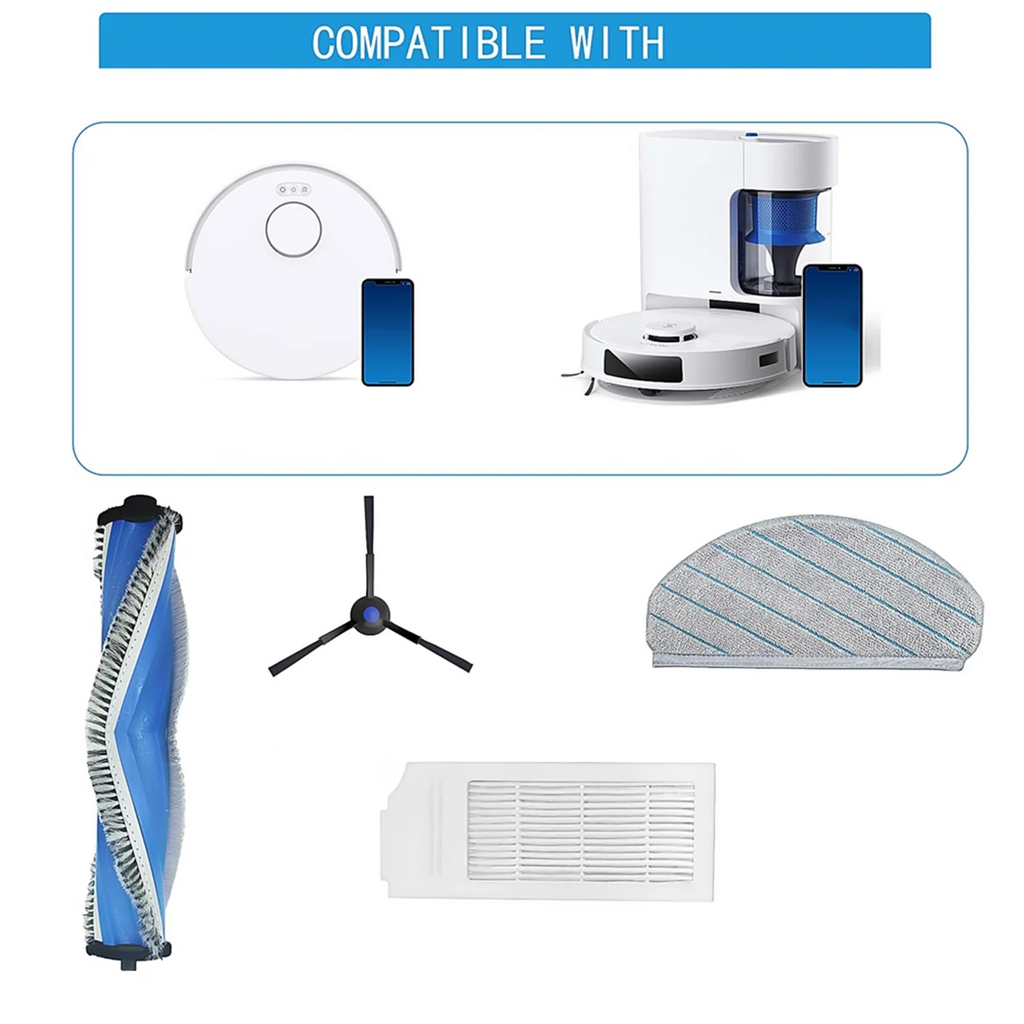 Accessories for Ecovacs Deebot N20 Pro Plus / N20/N20 Plus Robot Vacuum Cleaner Replacement Parts,Rotating Brush Filters