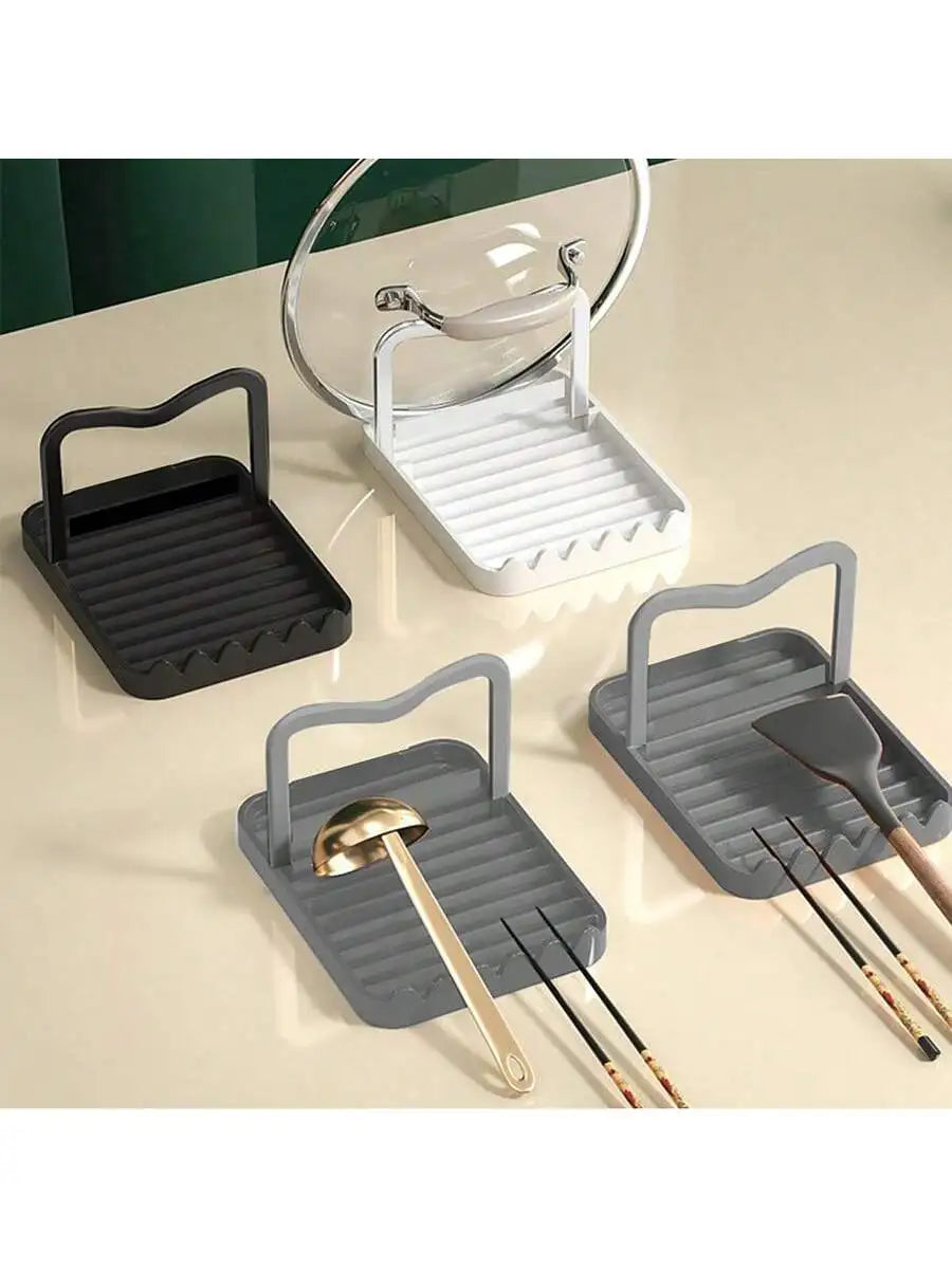 1PC  Organizer Multifunctional Cooking Utensil Holder Keep， Counter Clean Anti Spill Rack Kitchen Tools Accessories