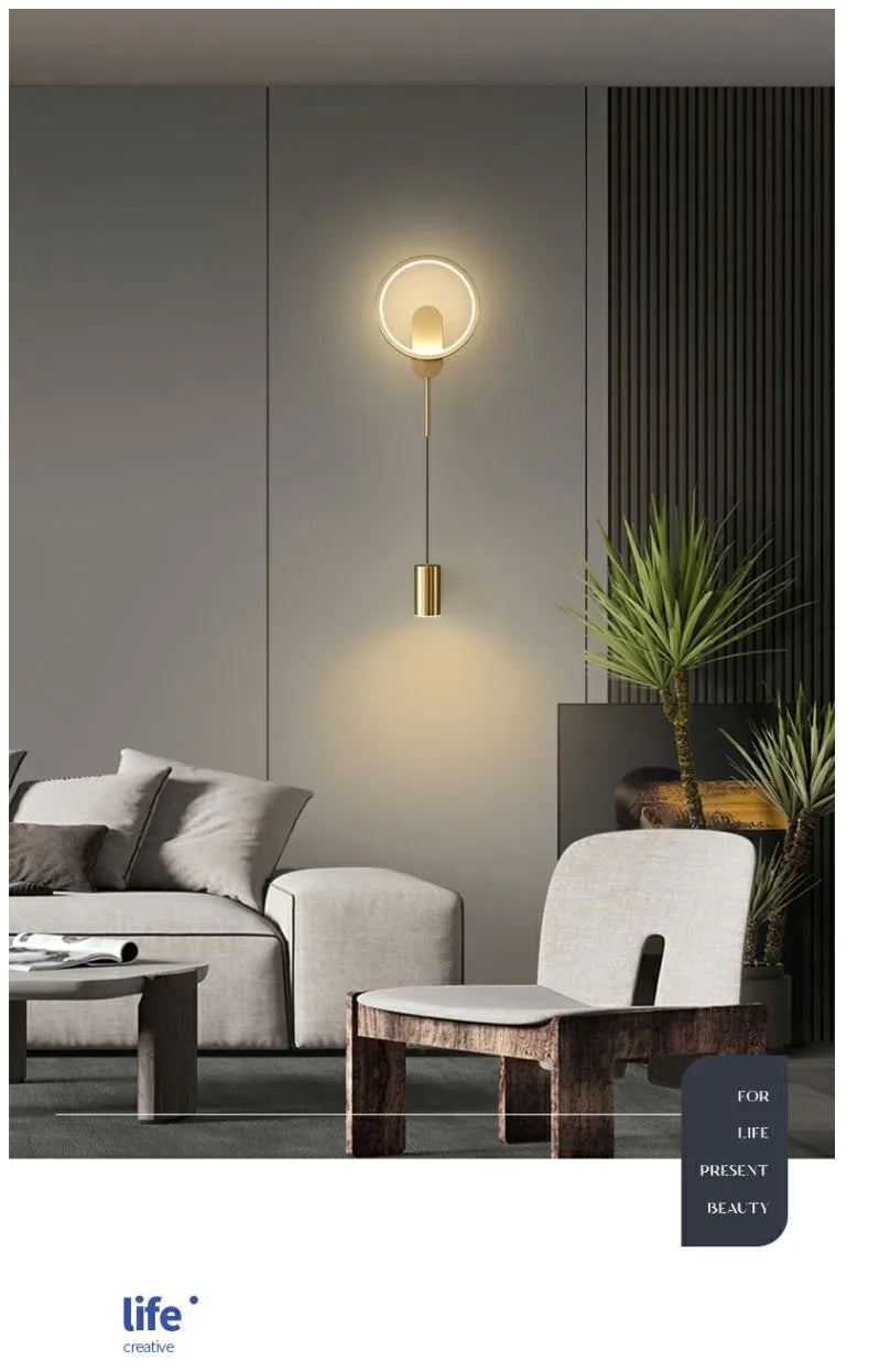 Modern LED Wall Lamp Minimalist Led Light Bedroom Bedside Wall Sconces Living Room Home Indoor Lighting Decorative Lamps
