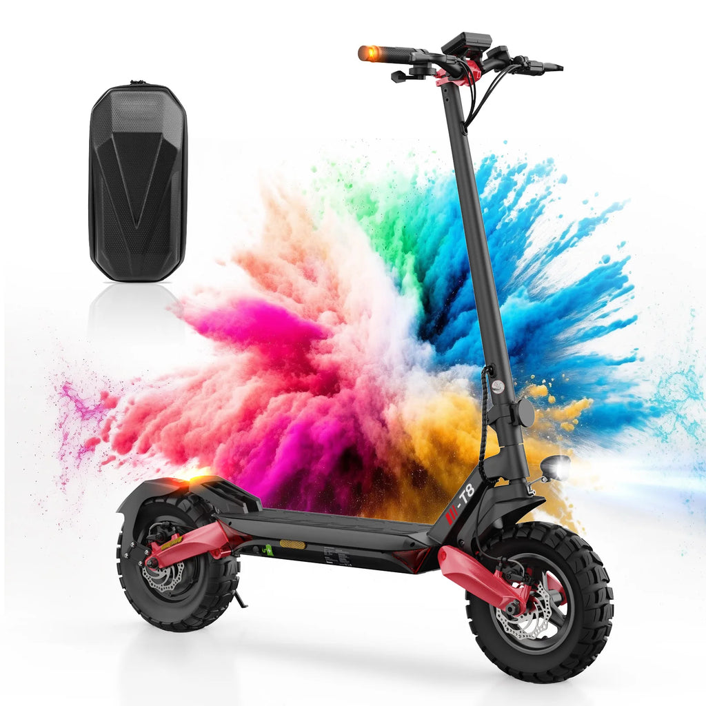 isinwheel T8 （ABE）adult electric scooter 1200W motor 48V15Ah battery electric scooter 10 inch solid tire  electric scooter